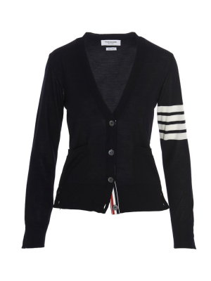 Thom Browne 4 Bar V-neck Cardigan