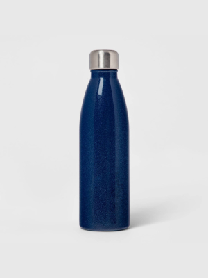 17.5oz Double Wall Stainless Steel Glitter Water Bottle Blue - Room Essentials™