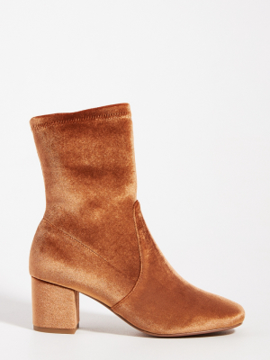 Silent D Careful Velvet Ankle Boots