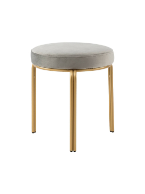 Stackable Round Metal Stool - Wovenbyrd