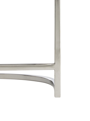 Calvin Counter Stool Muslin And Polished Nickel