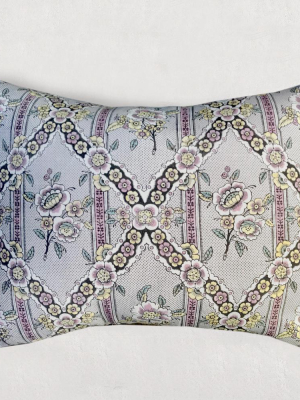 Large Guirlandes De Fleurs Pillow (no. 1b) With Linen Backing