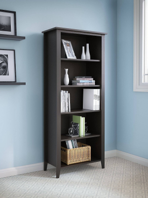 67.99" 5 Shelf Kathy Ireland Office Connecticut Bookshelf Black - Bush Furniture