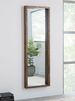 Emmerson® Modern Reclaimed Wood Floor Mirror