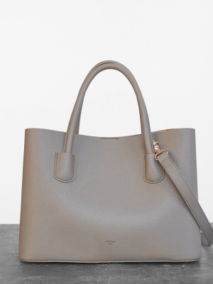 Cher Tote [signet] - Light Mud Gray