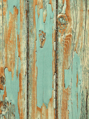 Rustic Planks Wallpaper In Aqua From The Precious Elements Collection By Burke Decor