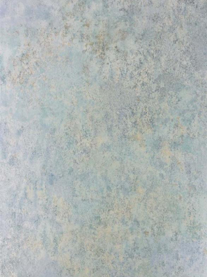 Fresco Wallpaper In Blue/mint From The Enchanted Gardens Collection By Osborne & Little