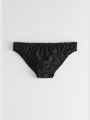 Ruffle Trim Bikini Briefs