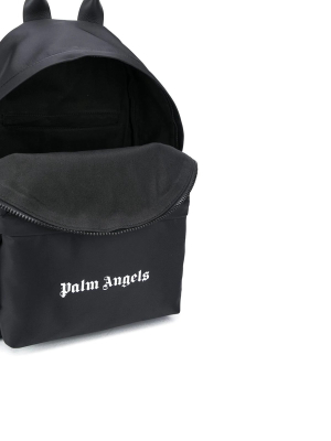 Palm Angels Logo Print Backpack