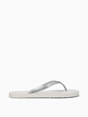 Bi-color Logo Thong Sandal