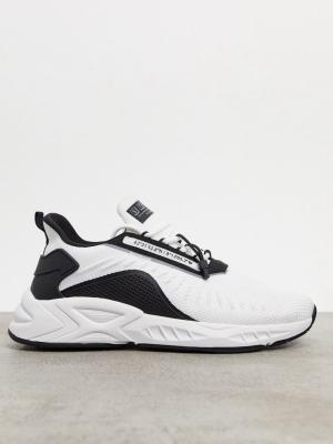 Pull&bear Sneakers In White With Black Detailing