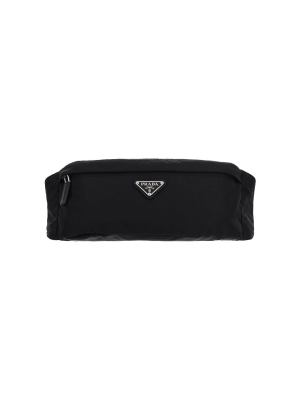 Prada Re-nylon Logo Plaque Belt Bag