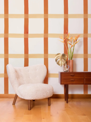 Natural Gifts Wallpaper In Terra Cotta, Blush, And White By Juju