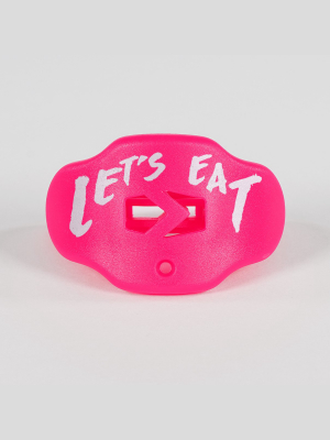 Let's Eat Pink Football Mouthguard