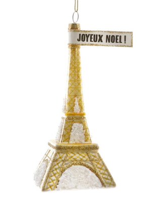 Eiffel Tower Ornament - Gold