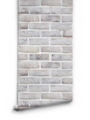 Lime Washed Bricks Boutique Faux Wallpaper Design By Milton & King