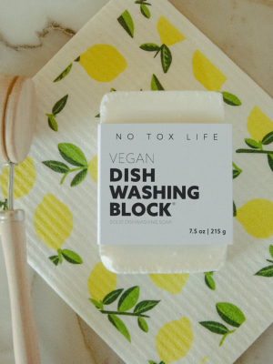 Dish Block® - Zero Waste Dish Washing Bar - Free Of Dyes And Fragrance