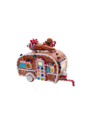 Kurt Adler 8.4" Battery-operated Light-up Gingerbread Food Truck