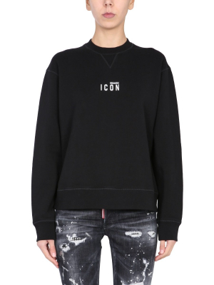 Dsquared2 Icon Print Crewneck Sweatshirt