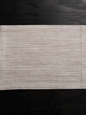 Grasscloth Dove Grey Cotton Placemat