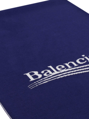 Balenciaga Logo Intarsia Scarf