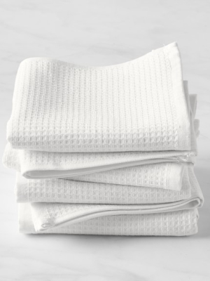 Williams Sonoma Super Absorbent Waffle Weave Towels, Set Of 4