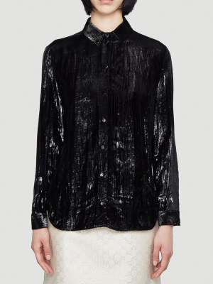 Gucci Shiny Velvet Shirt