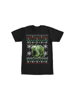 Men's Lost Gods Ugly Christmas Rein-bear T-shirt