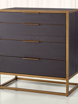 Oxford Black 4-drawer Chest