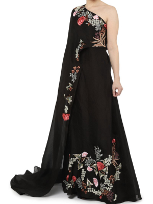 One Elongated Sleeve Gown