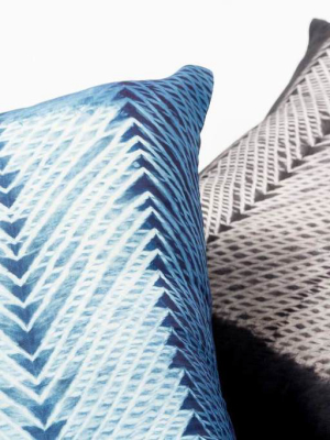 Ara Silk Throw Pillow - Indigo