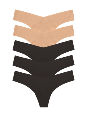 Classic Solid Thong 5-pack