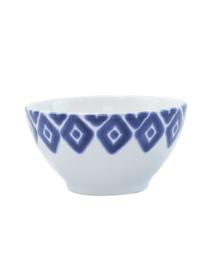 Vietri Viva Santorini Diamond Cereal Bowl - Blue & White