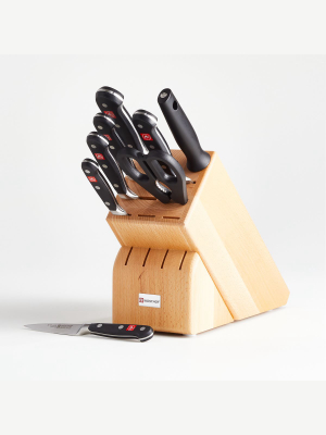 Wusthof ® Classic 9-piece Natural Wood Knife Block Set