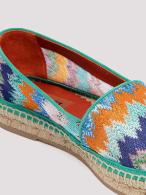 Missoni Zig Zag Embroidered Espadrilles