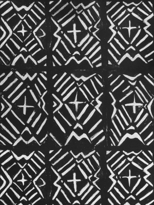 Bamana Wallpaper In Black And White From The Wallpaper Compendium Collection By Mind The Gap