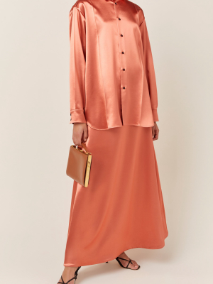 Nadir Oversized Satin Shirt