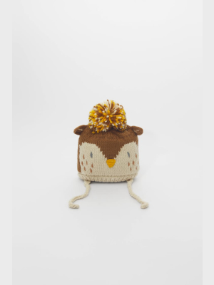 Owl Knit Hat