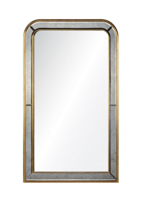 Phillipe Burnished Gold Leaf Mirror