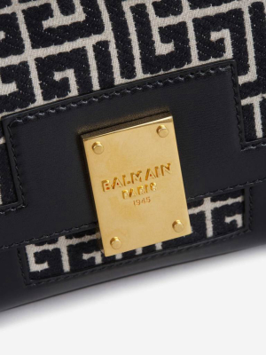 Balmain Mini 1945 Monogram Pattern Shoulder Bag