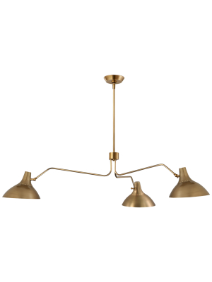 Charlton Large Triple Arm Chandelier