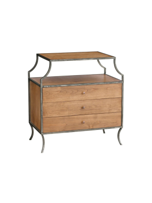 Milla Side Table W/ Drawers In Almond Design By Redford House