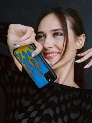 Flames Iphone 11 Case | Blue