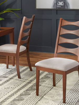 Set Of 2 Lydon Dining Chair Walnut - Lifestorey