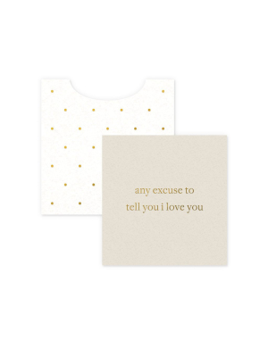 Any Excuse Mini Card By Smitten On Paper