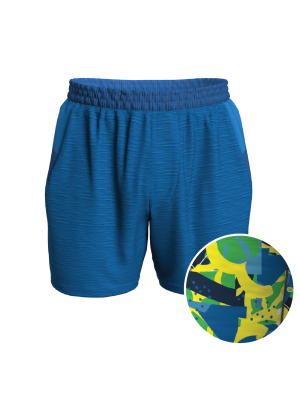 The Aloha | 5.5 Inch Blue Ball Hammock® Pouch Lined Athletic Shorts