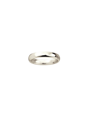 Half Round Wedding Band, 4mm