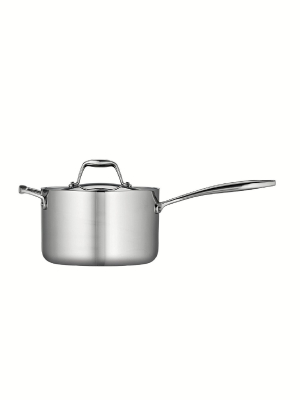 Tramontina Gourmet Tri-ply Clad 4qt Sauce Pan With Lid Silver