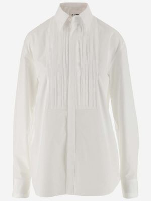 Jil Sander Pintuck-detail Long-sleeve Shirt