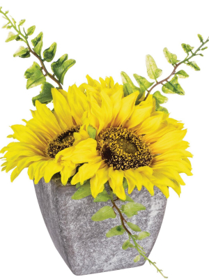 Sullivans Artificial Sunflower Potted Plant